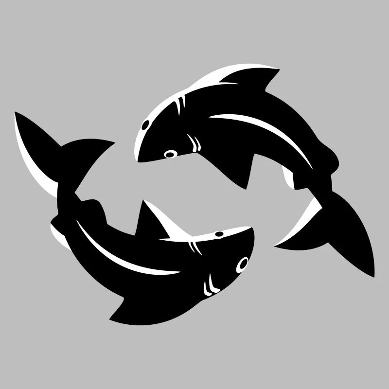 Pisces Circle Flow Emblem