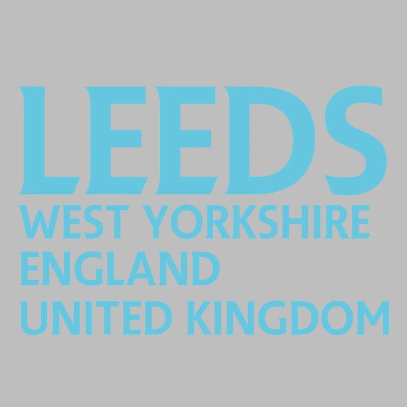 Leeds – England Liedtextdesign