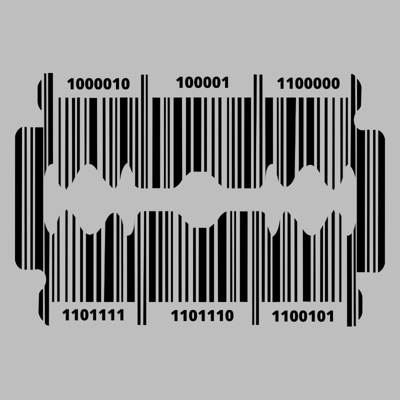 Razor blade with secret code