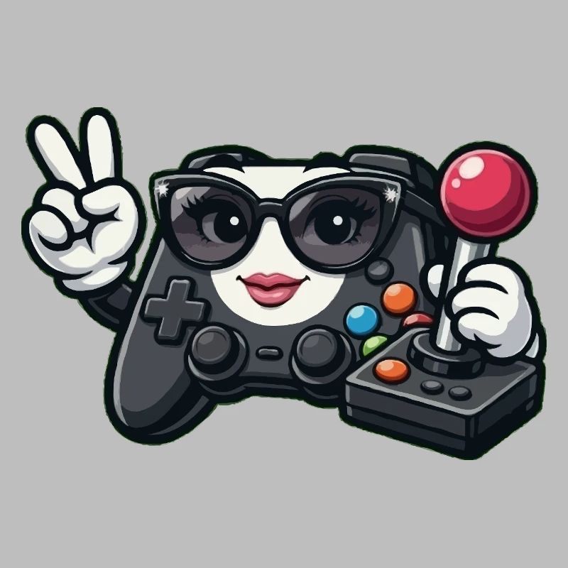 Kawaii-Spielcontroller-Friedenszeichen