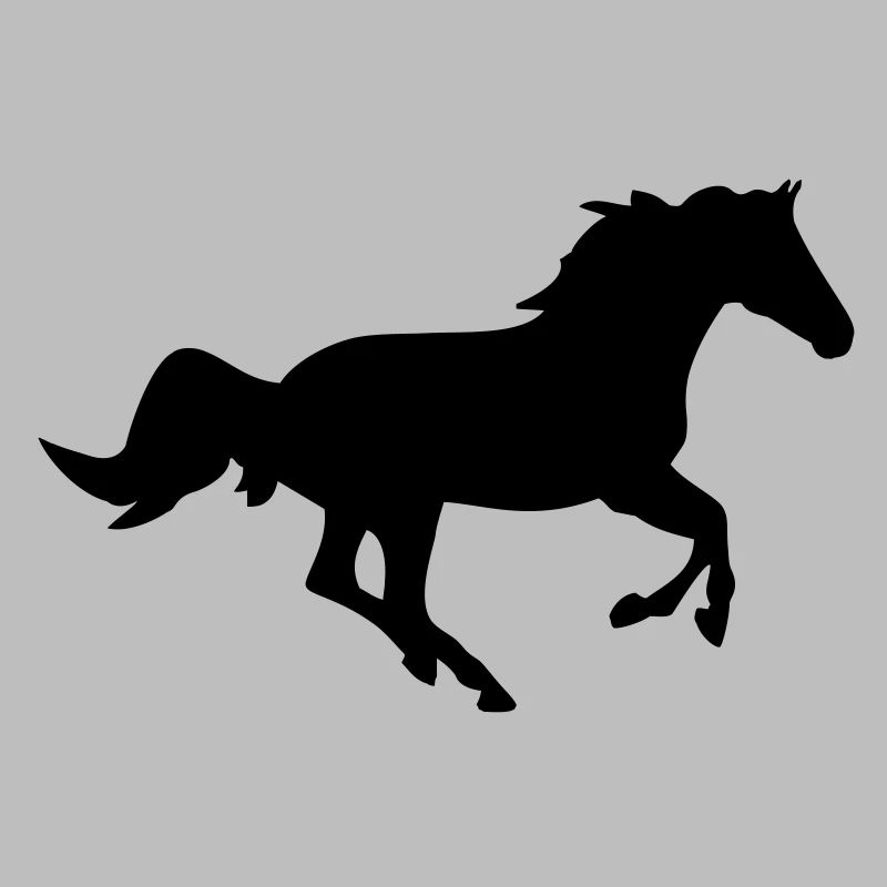 Ein Pferd.