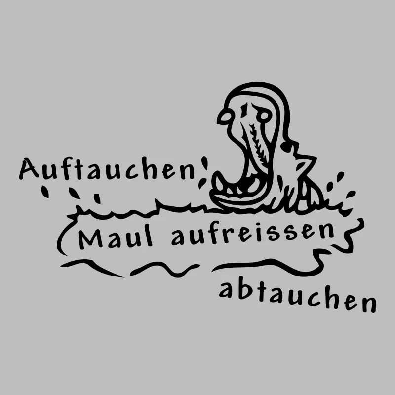 Hippo, Nilpferd, Spruch