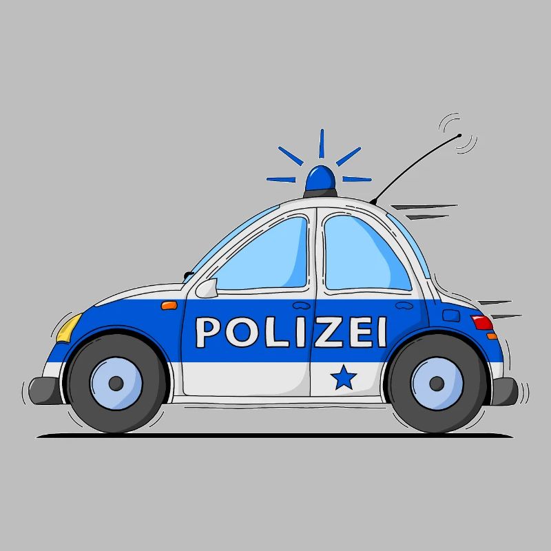 Polizeiauto Blau