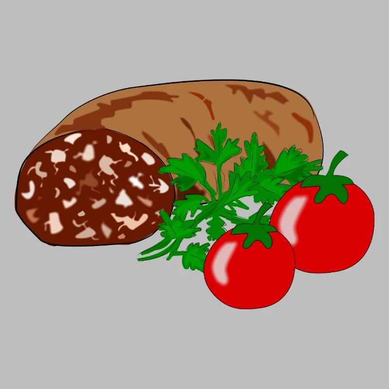 Blutwurst mit Tomate