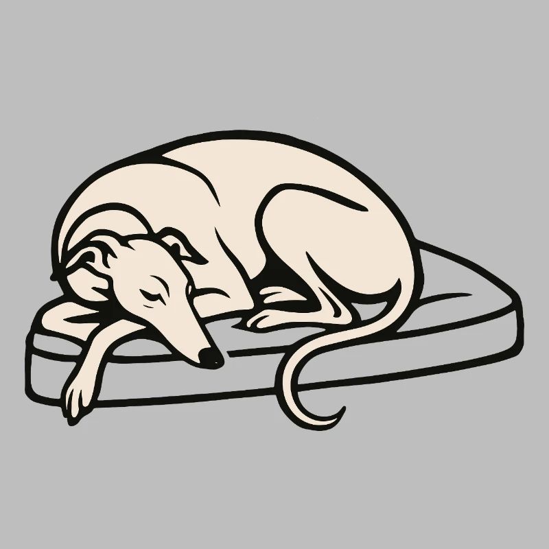 Galgo sleeping