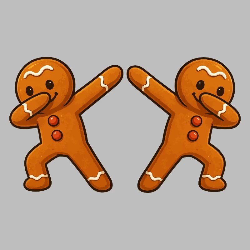 Gingerbread Man Dabbing 2