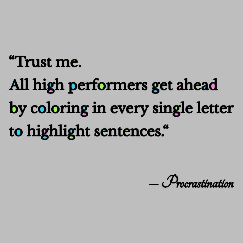 Procrastination