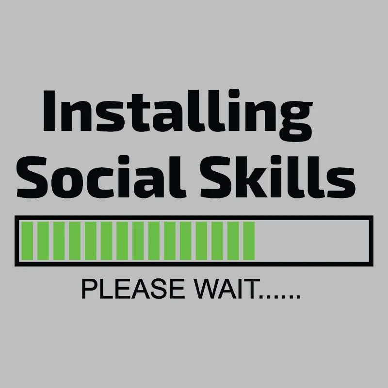 Computer installiert Social Skills Programmierer