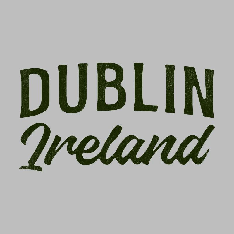Dublin Ireland Script Typography
