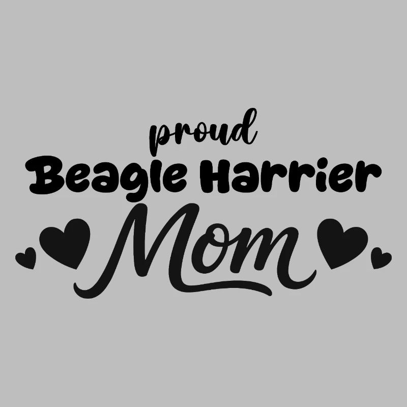 Stolze Beagle Harrier Mutter, Beagle-harrier