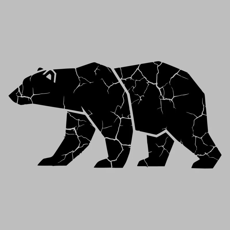 Bear Ripps Grunge Silhouette