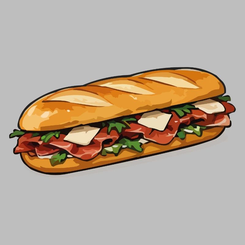 Crispy Hot Dog Comic Style