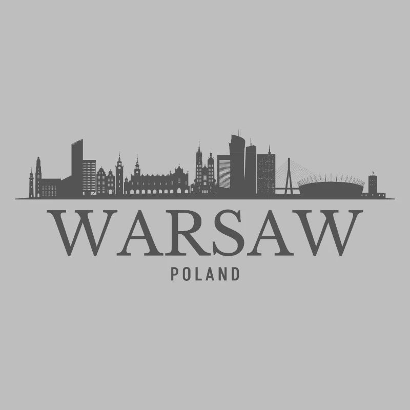 Varsovie, Pologne, silhouette de Varsovie