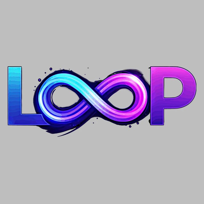 Neon Loop Unendlichkeit