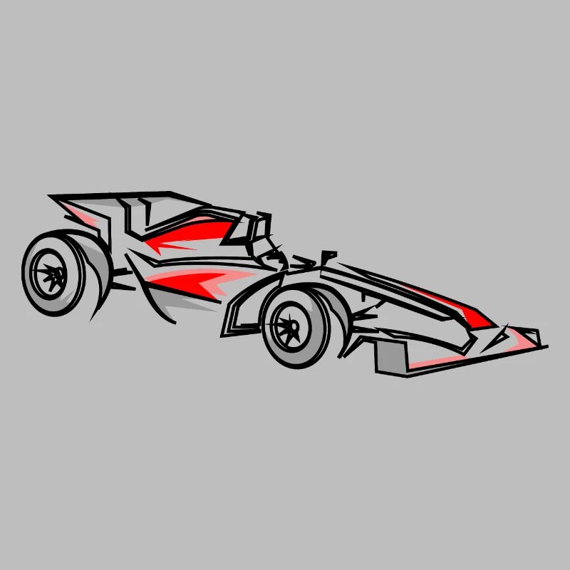 Illustration de voitures de course Conception du sport automobile