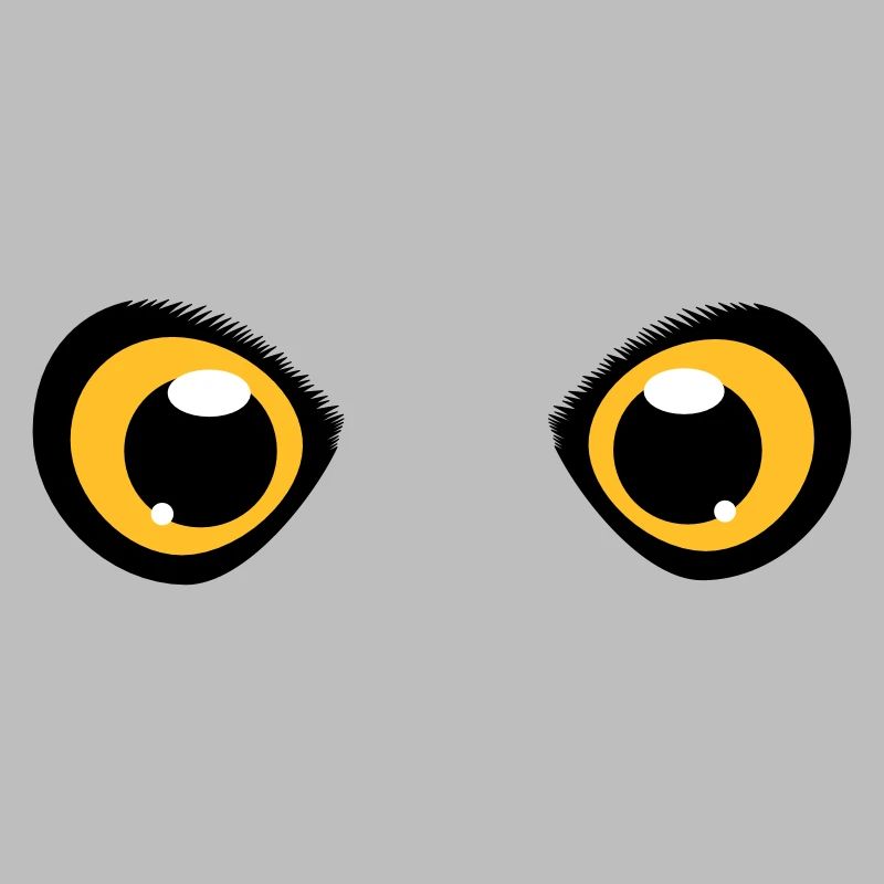 zwei leuchtende Augen einer Eule