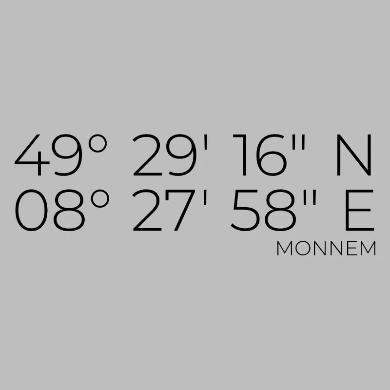 coordinates Monnem Mannheim
