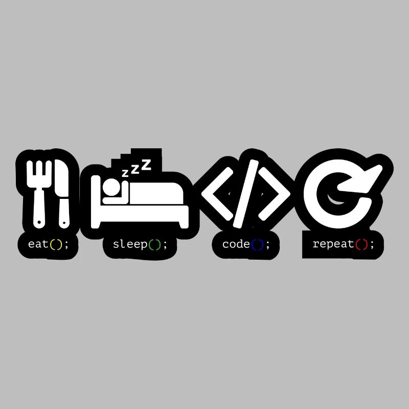 Code Sleep Repeat Developer Life