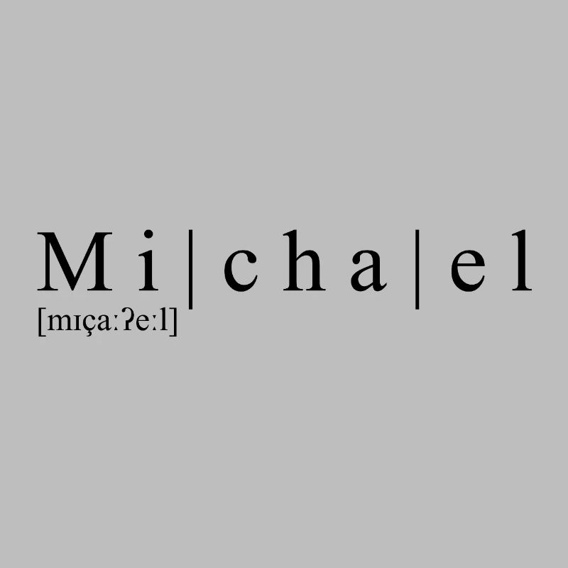 Name: abstract, typographic, white, Michael