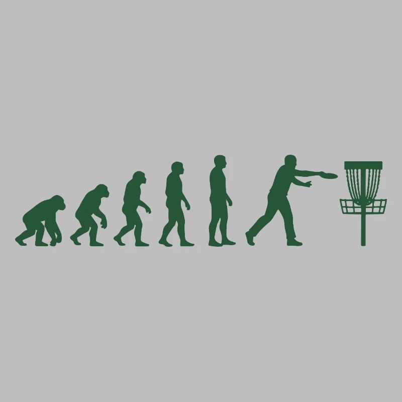 Disc Golf Evolution Drôle de Disc Golfeur Flying Disc