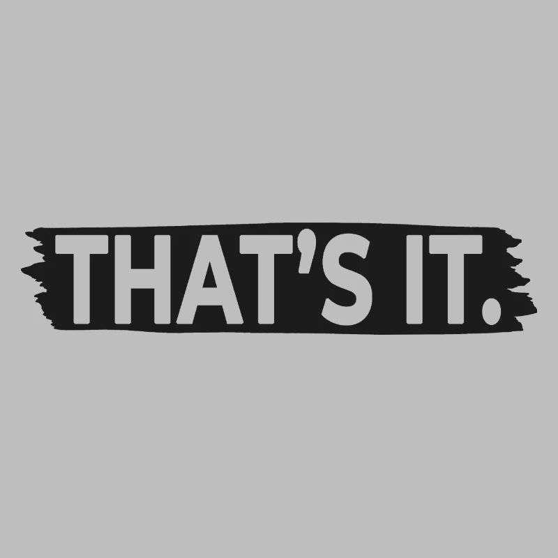 C’EST ÇA. – Typographie minimaliste à déclaration