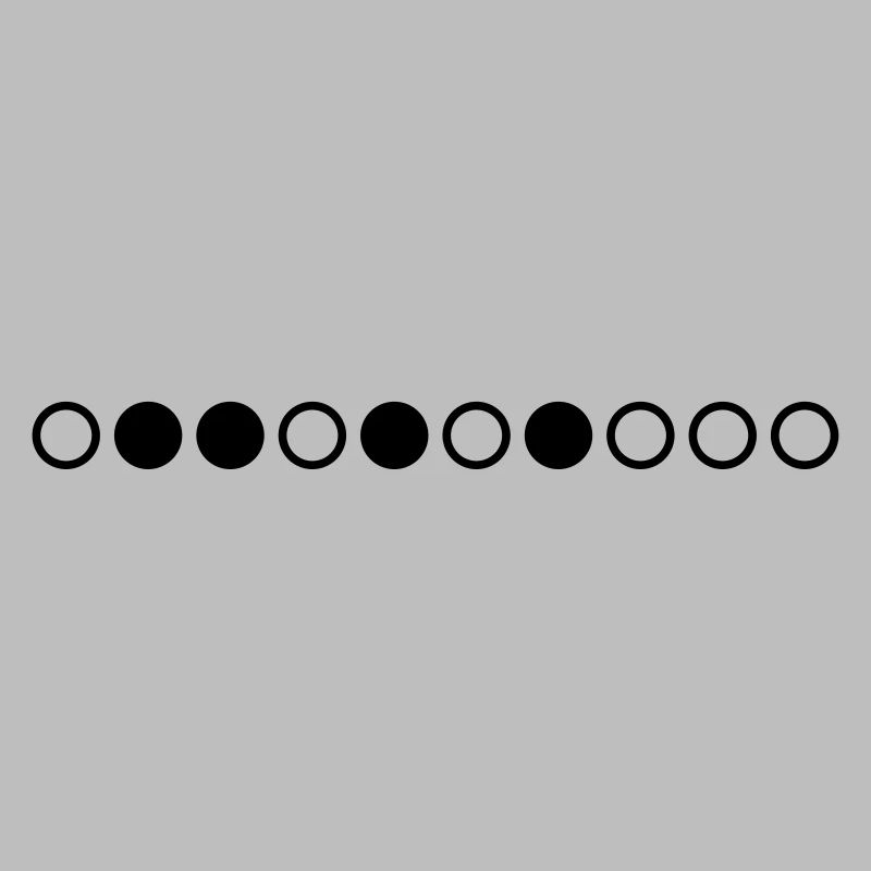 Nerdy Design "Primzahlen" bis 10