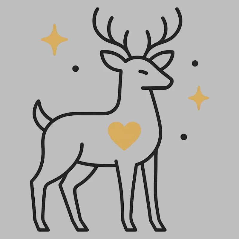 Herzdeer avec accent étoilé