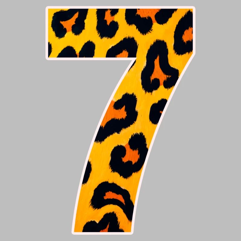 Leopard 7 Neon Pattern
