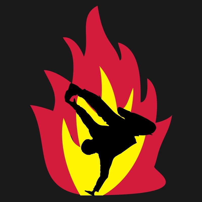 Breakdancer dans le feu