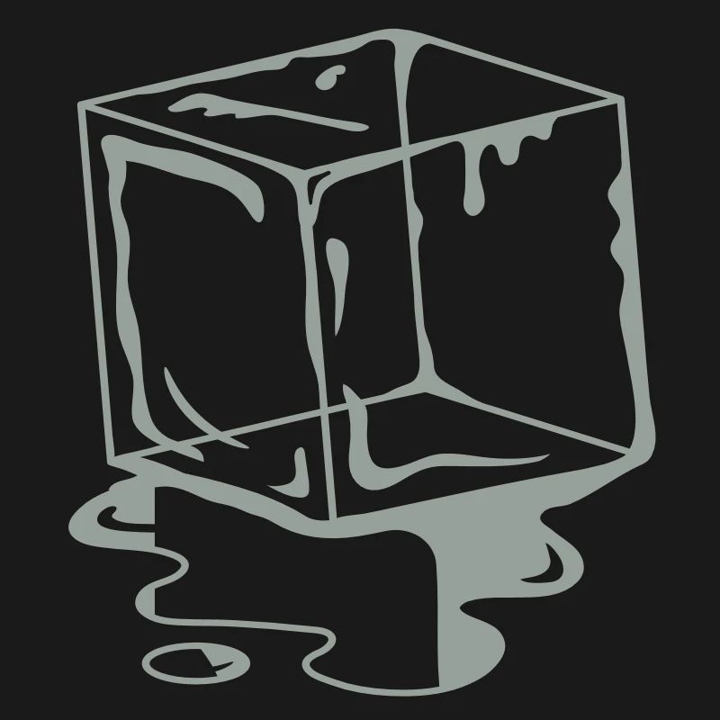 A melting ice Cube
