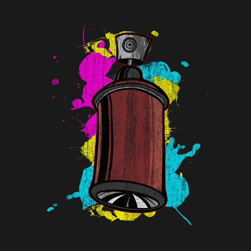 Graffiti Spraydose mit Spritzfarben