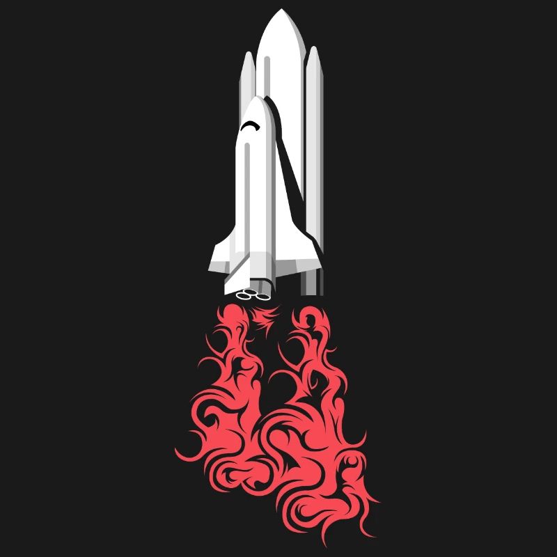 Rocket launch space symbol outer space icon logo