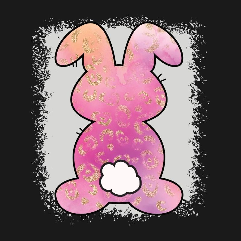 Leopard Print Bleached Easter