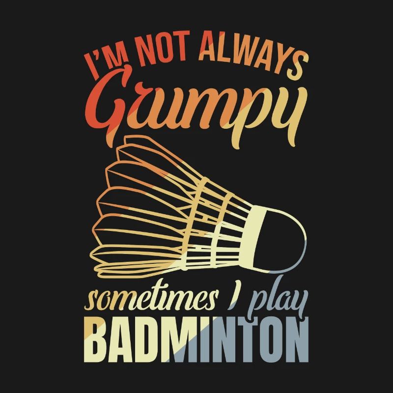 Grumpy badminton player
