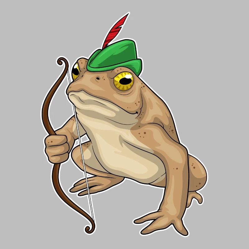Frosch Bogenschütze Bogen