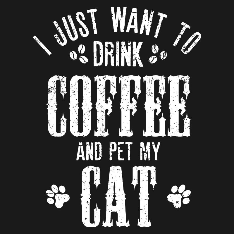 Café et confort du chat