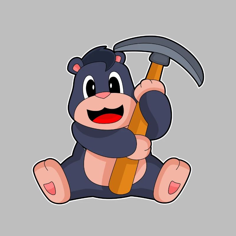 Mole Miner Pickaxe Mining