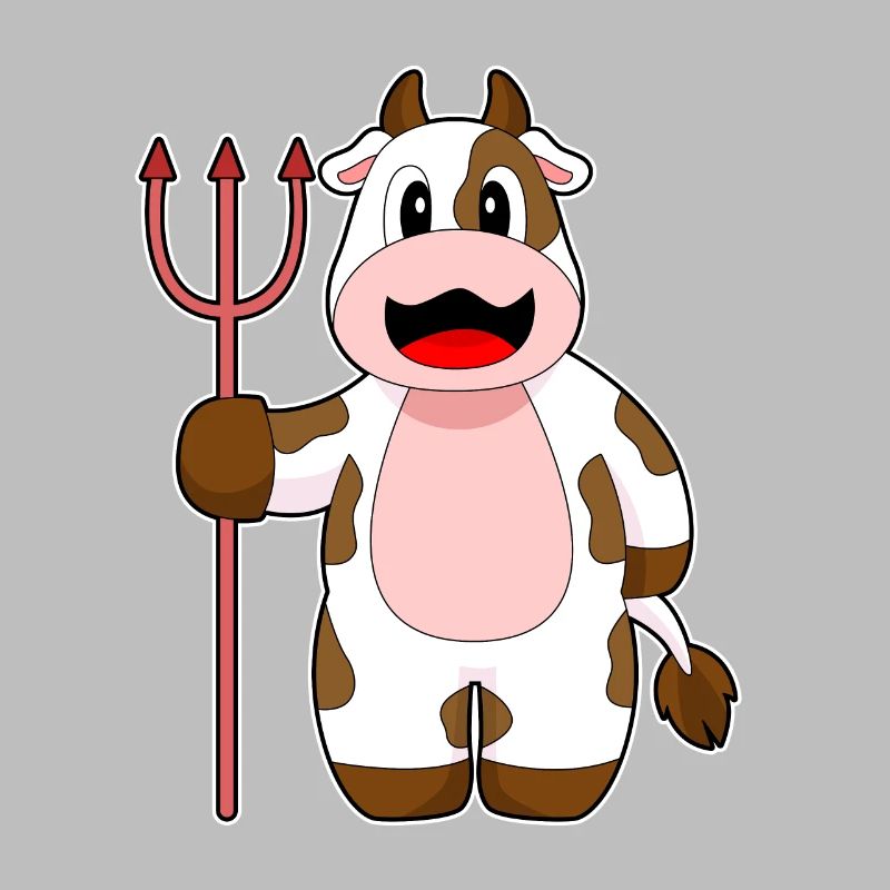Vache Halloween Devil Trident
