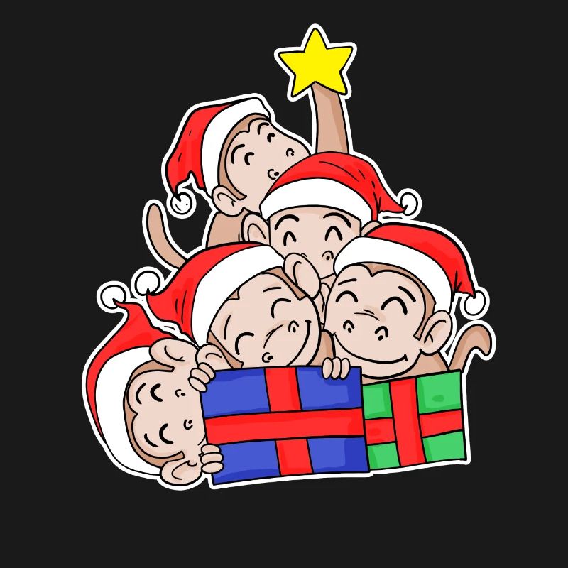 Monkey Monkey Christmas Tree Christmas