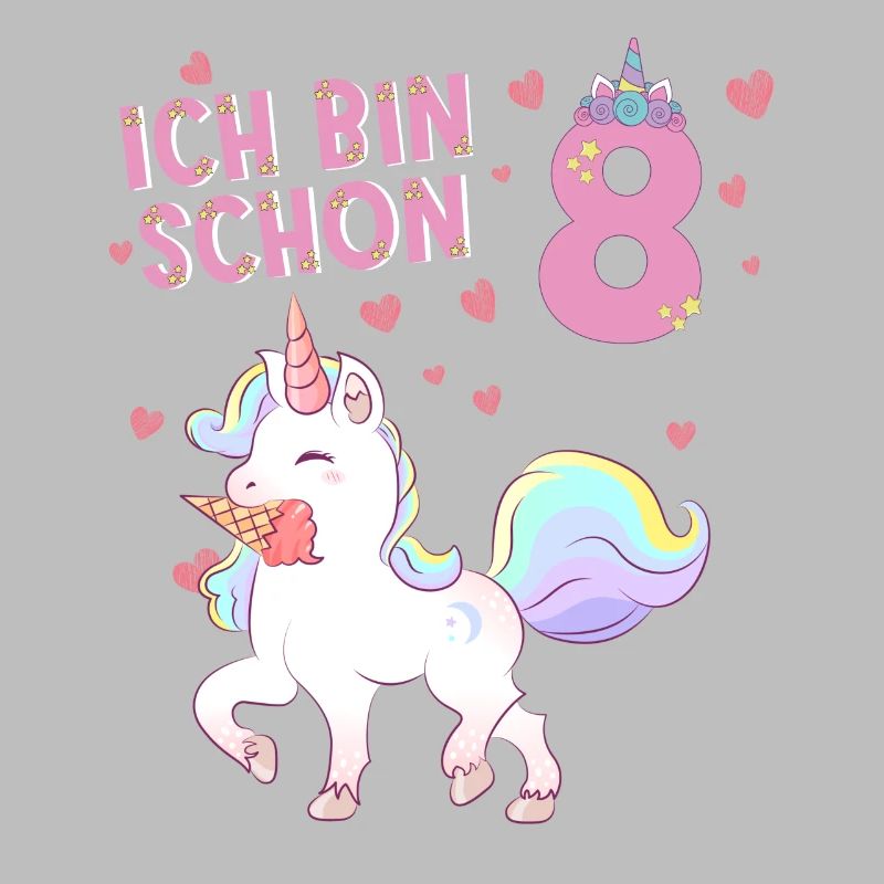 ich bin schon 8 Einhorn