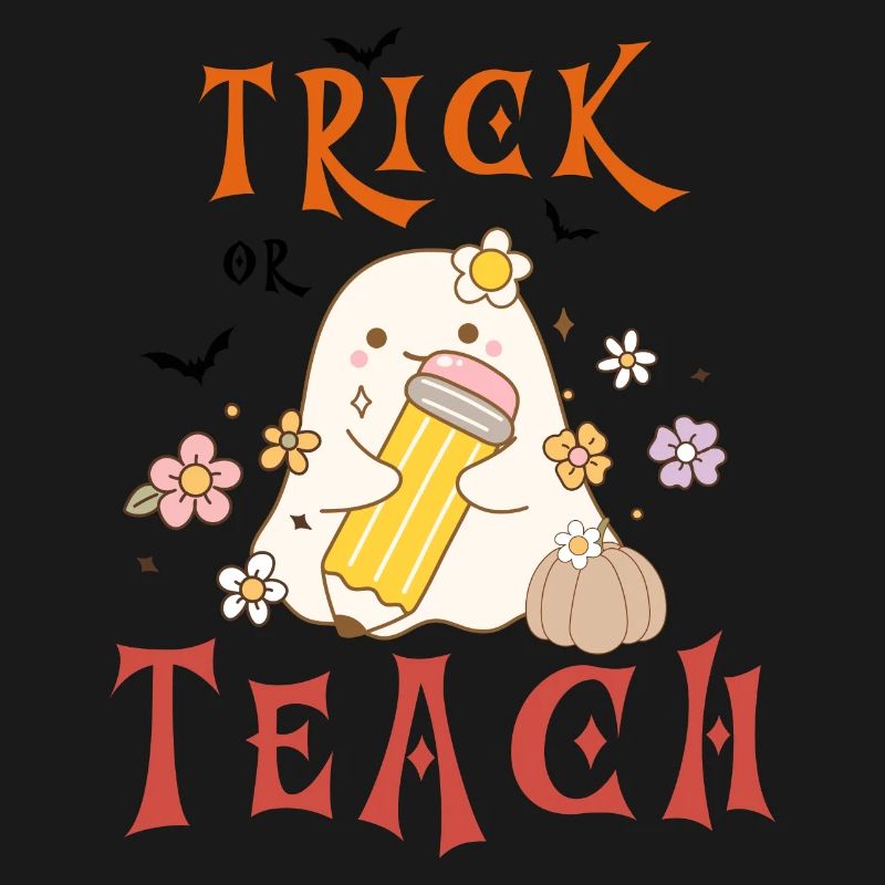 Halloween-Lehrer austricksen oder unterrichten