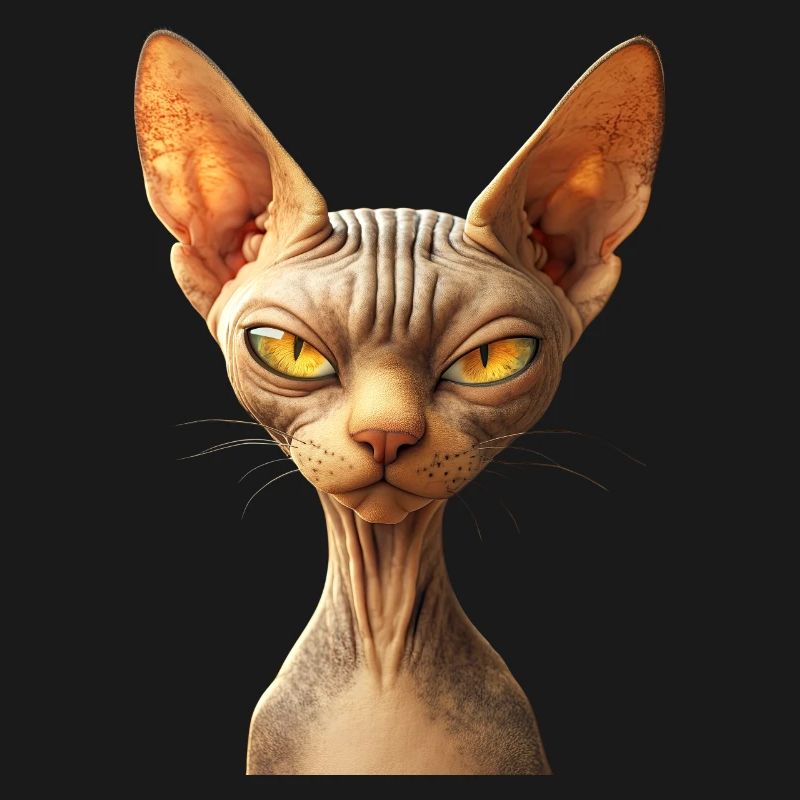 Chat Sphynx Chat Sphynx Chat Canadien Mignon Sphinx