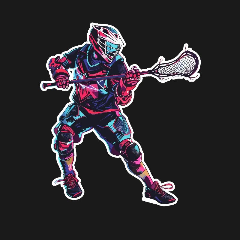 Lacrosse Player Graphics