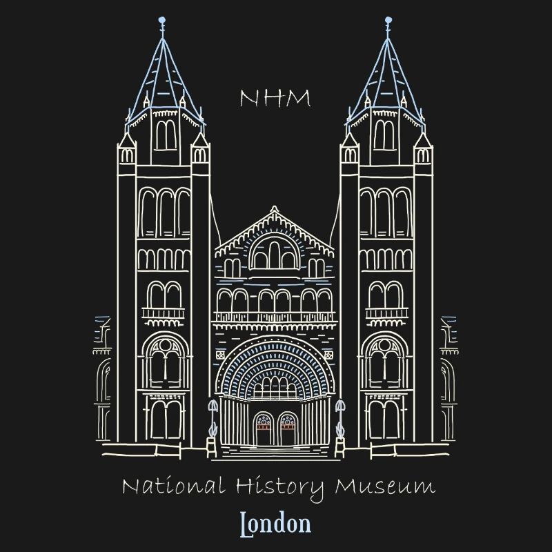 Londres, Musée d’histoire naturelle NHM, Dessin, Royaume-Uni