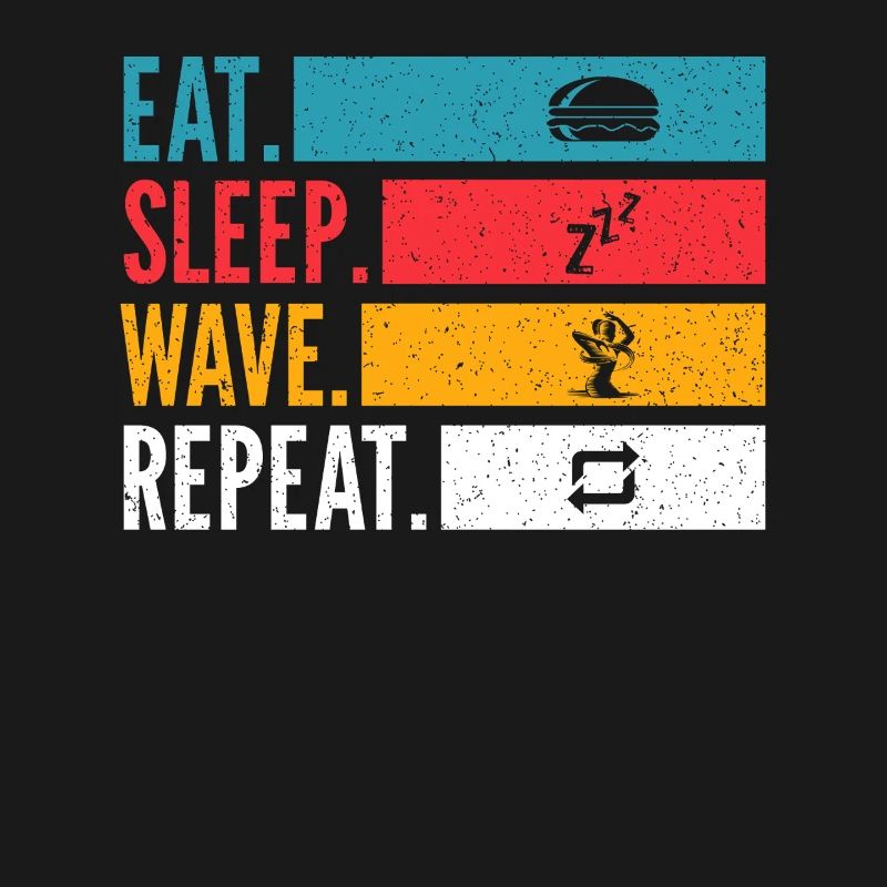 Manger dormir Wave Répéter la danse Design
