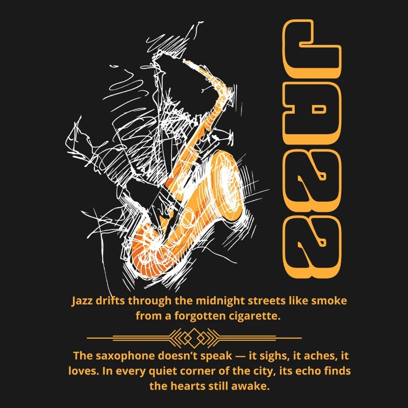 Jazz schwebt wie ein Drache durch die mitternächtlichen Straßen