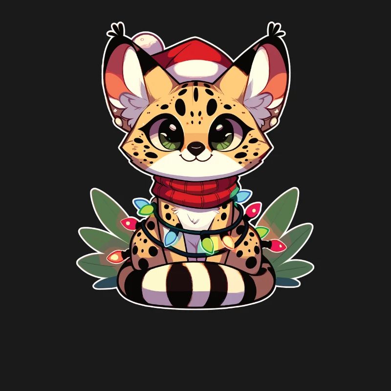 Fées de Noël Chat de Serval