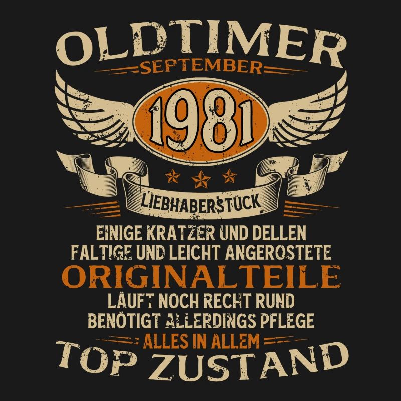 44. Geburtstag Geschenk Oldtimer September 1981