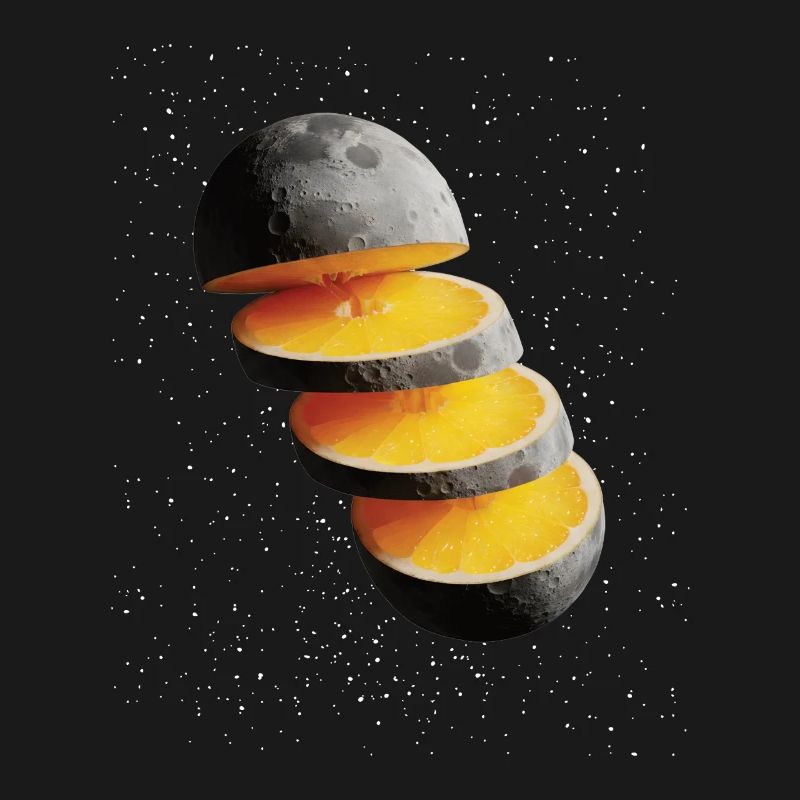 Tranches de citron de lune Citron de lune