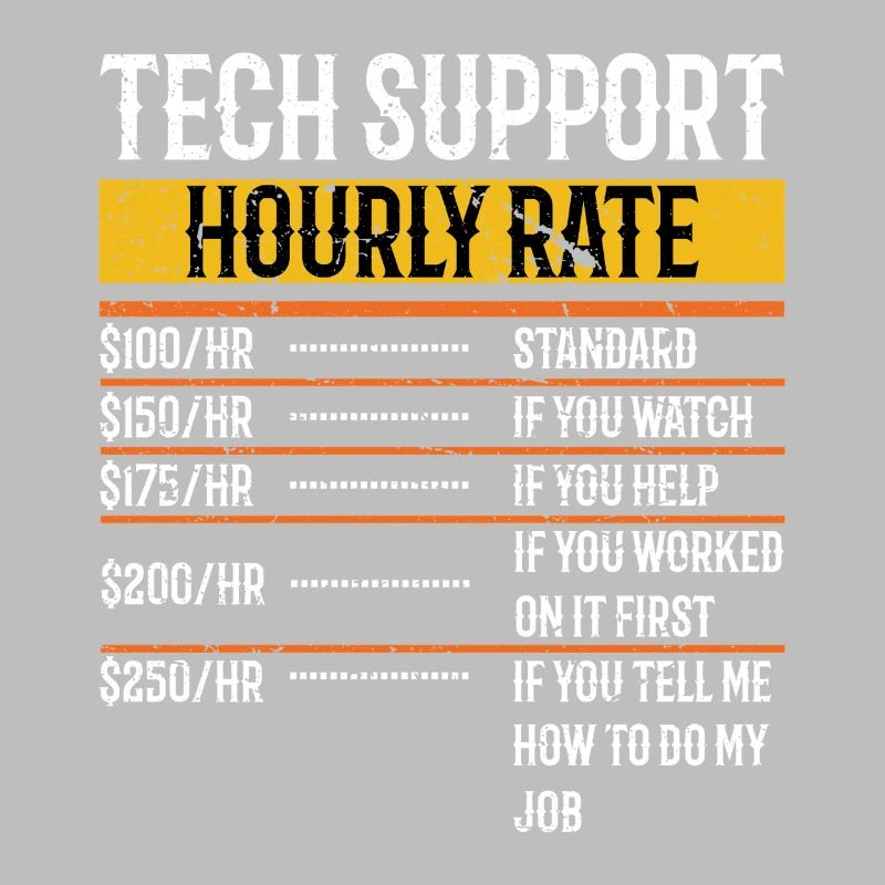 Tech Support Hourly Rate Programmer Technical
